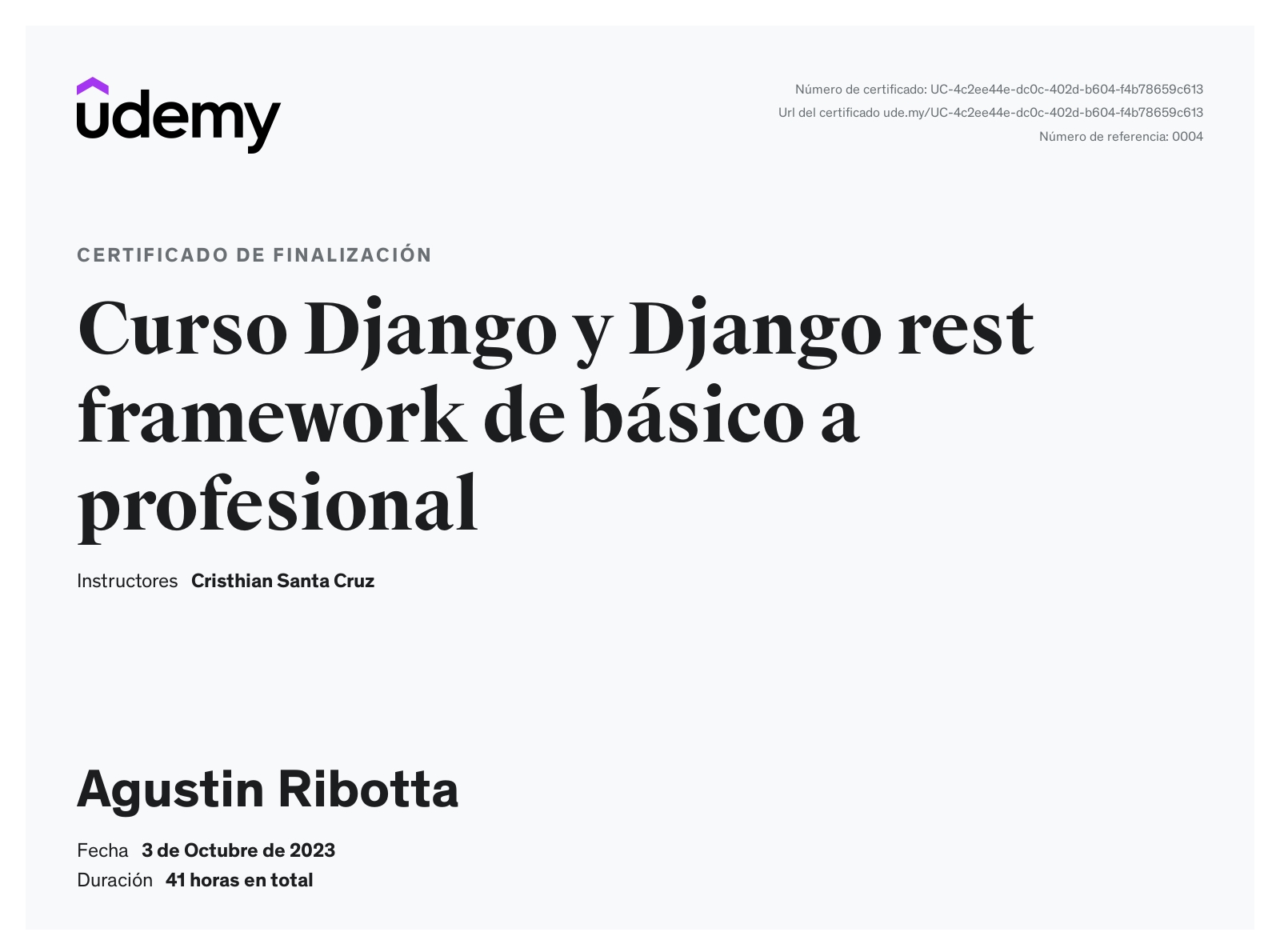 Django y Django Rest